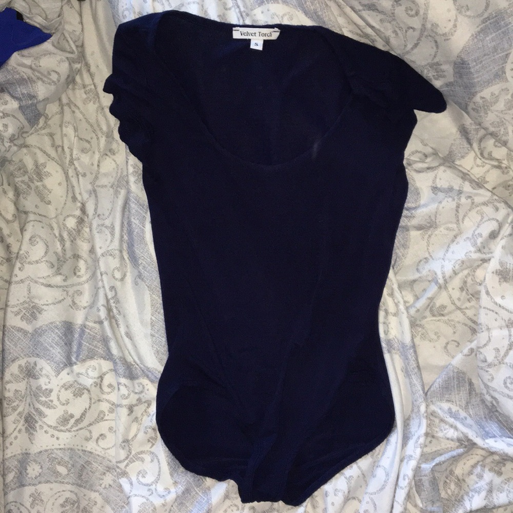 Navy blue bodysuit